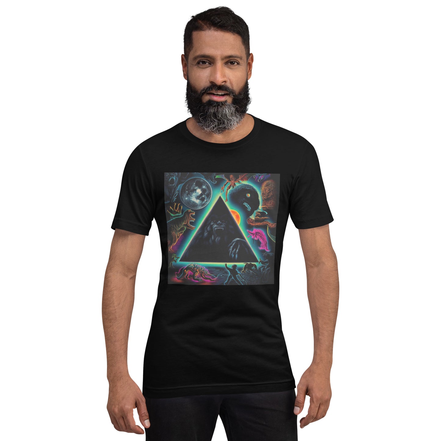 Black Gate Pyramid of Cryptids Unisex t-shirt