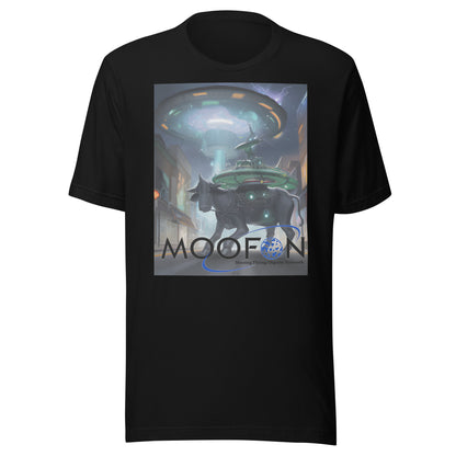 MOOFON - Mooing Flying Object Network Unisex t-shirt