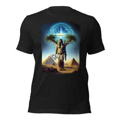 Sasquatch Yeti Bigfoot Pyramid Unisex t-shirt