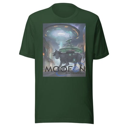 MOOFON - Mooing Flying Object Network Unisex t-shirt