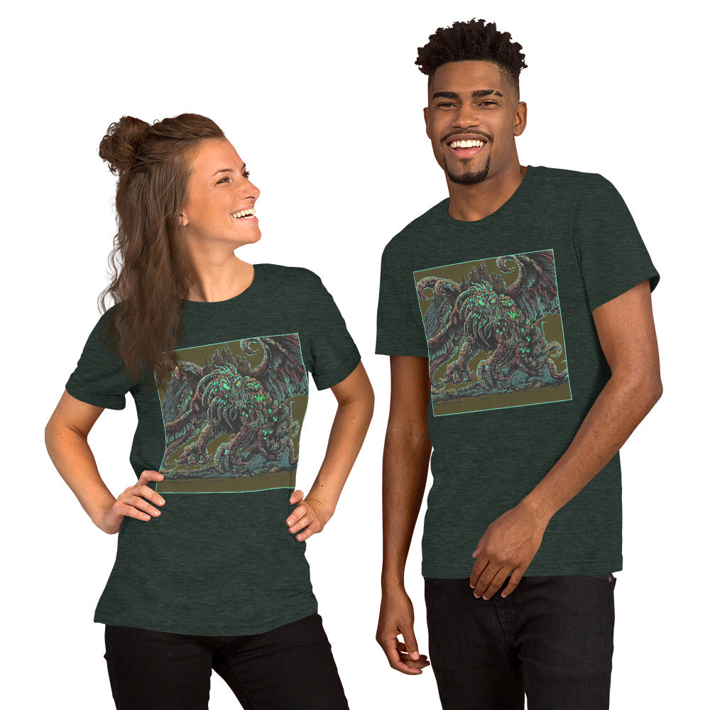 Cthulhu Castle Attack Unisex t-shirt