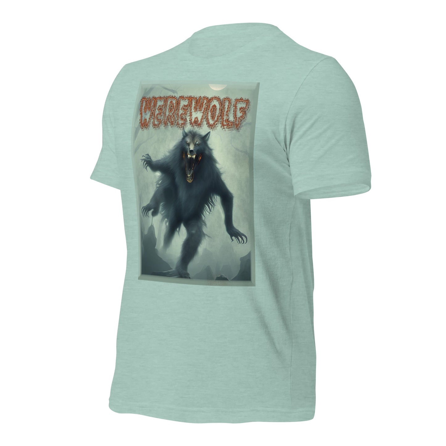 Werewolf Misty Graveyard Unisex t-shirt