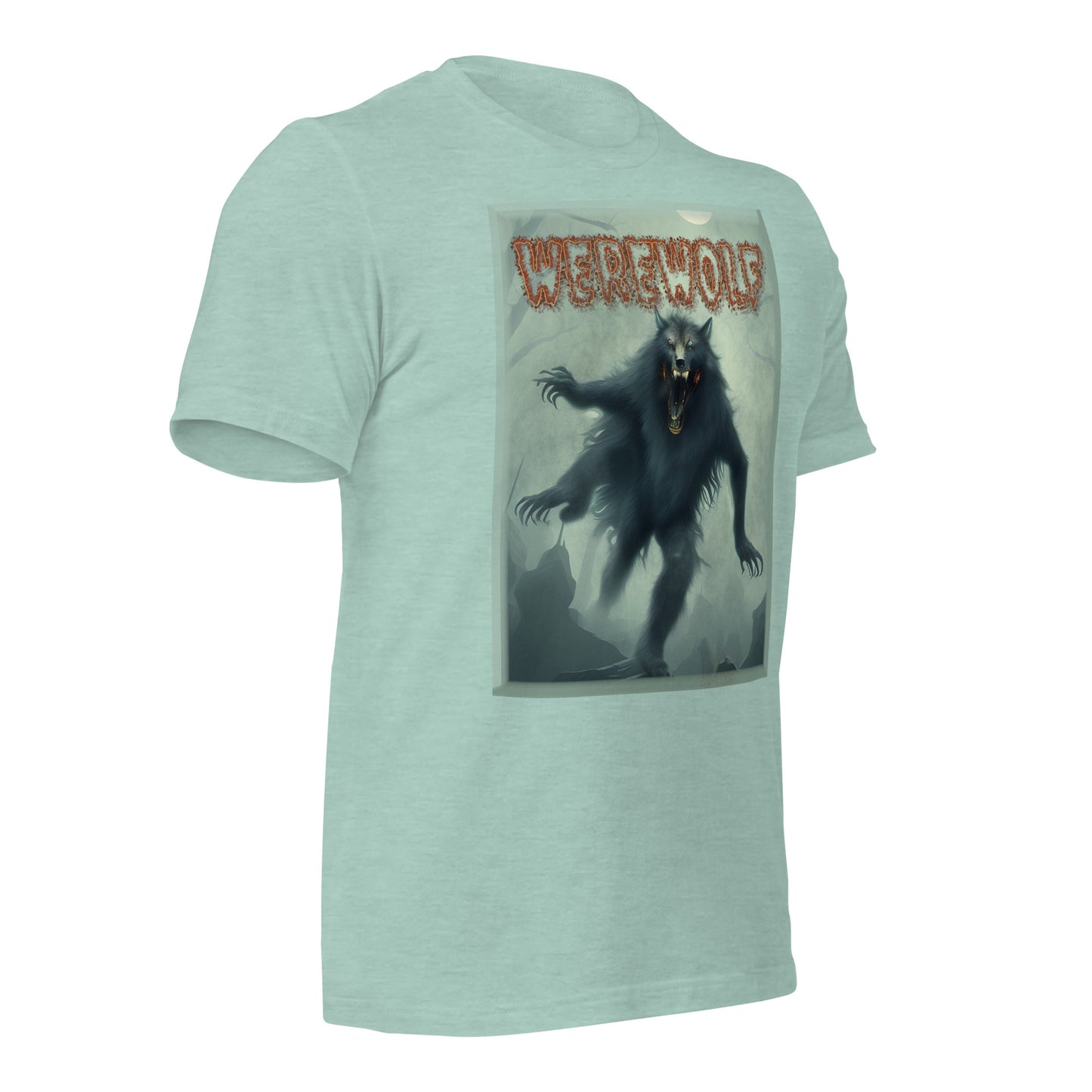 Werewolf Misty Graveyard Unisex t-shirt