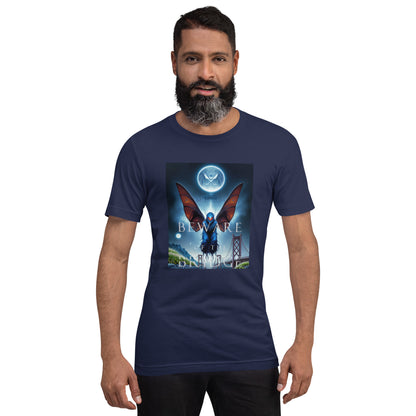 Beware of the Bridge Mothman Encounter Unisex t-shirt