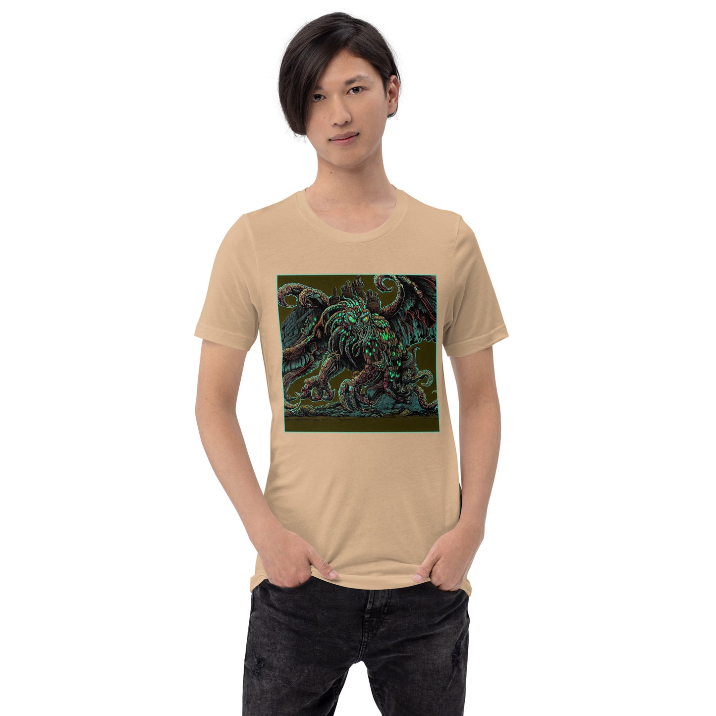 Cthulhu Castle Attack Unisex t-shirt