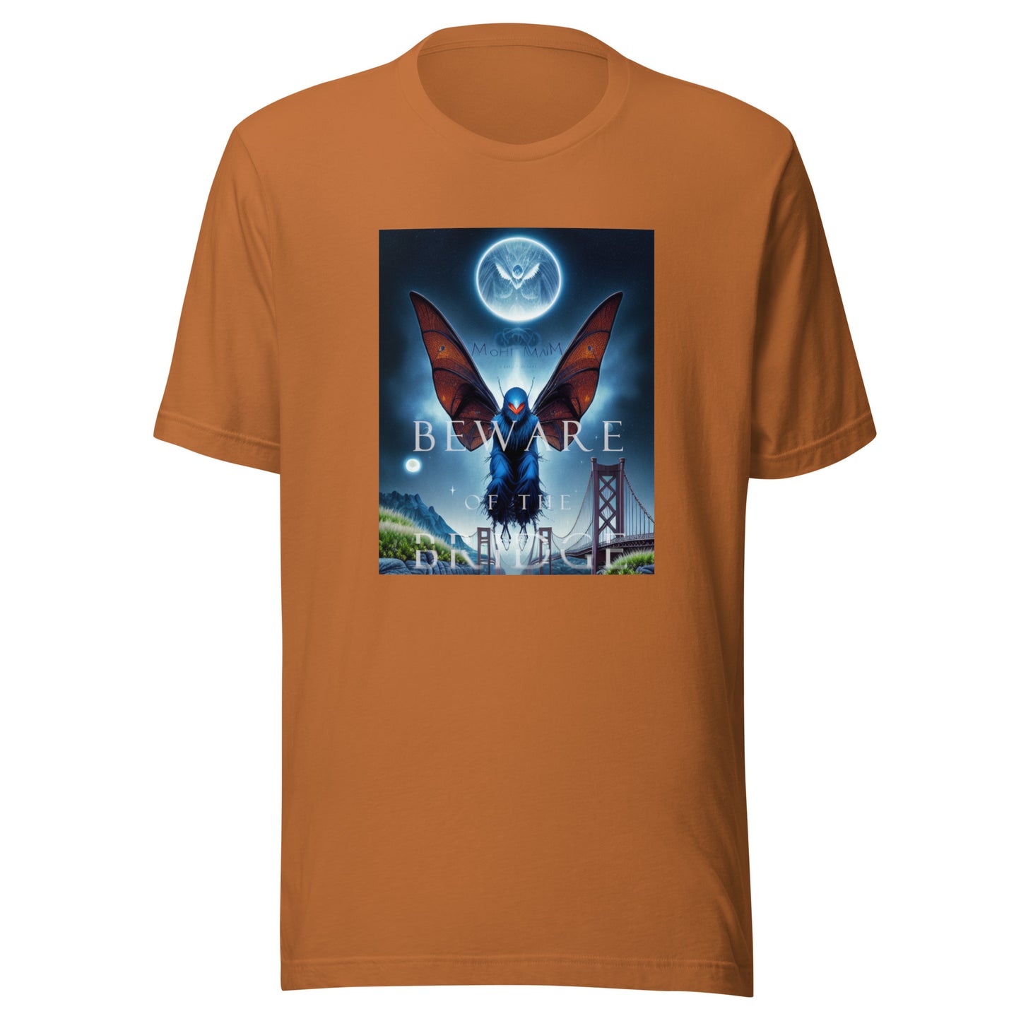 Beware of the Bridge Mothman Encounter Unisex t-shirt