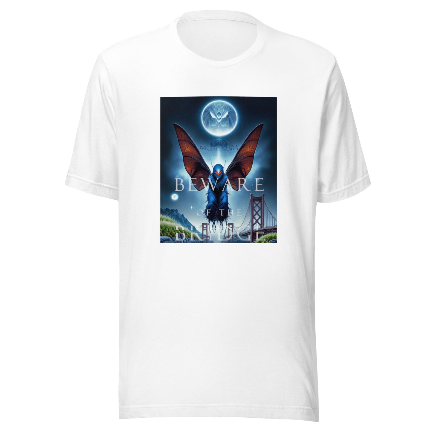 Beware of the Bridge Mothman Encounter Unisex t-shirt