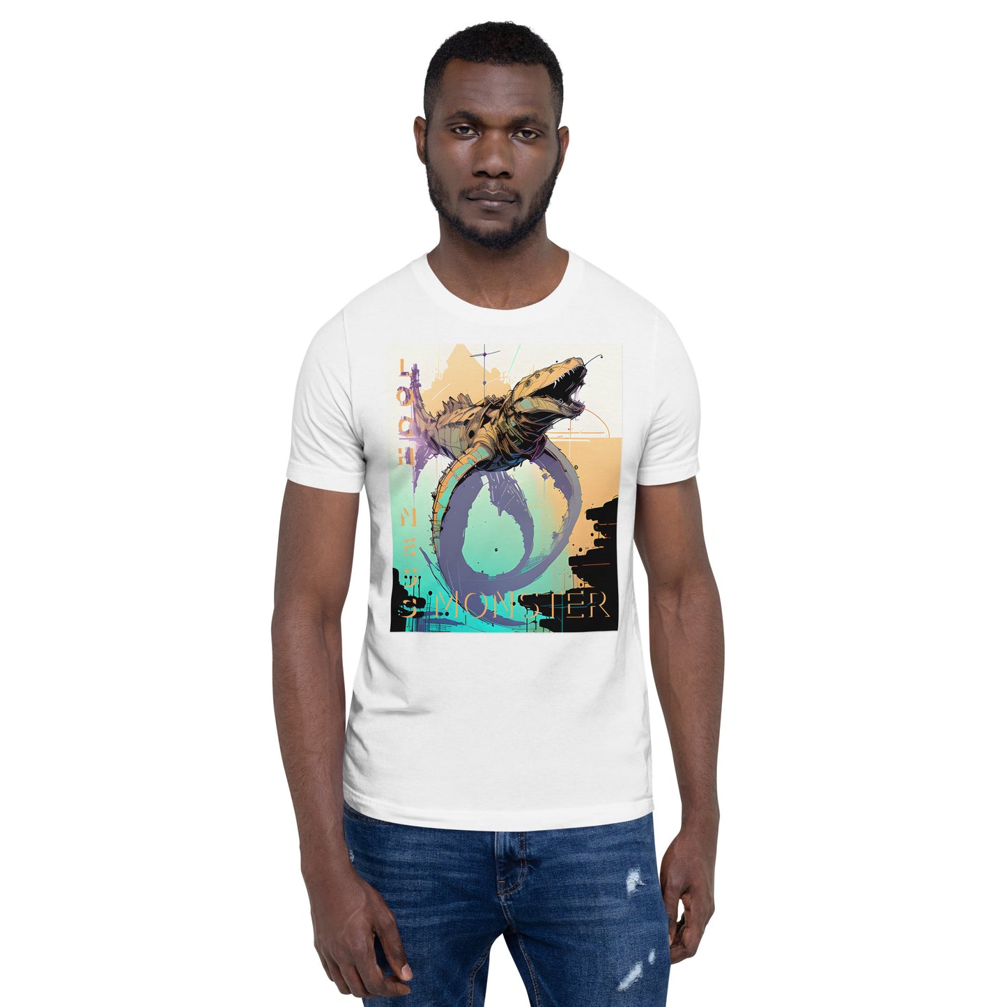 Loch Ness Monster Inkpunk Unisex t-shirt