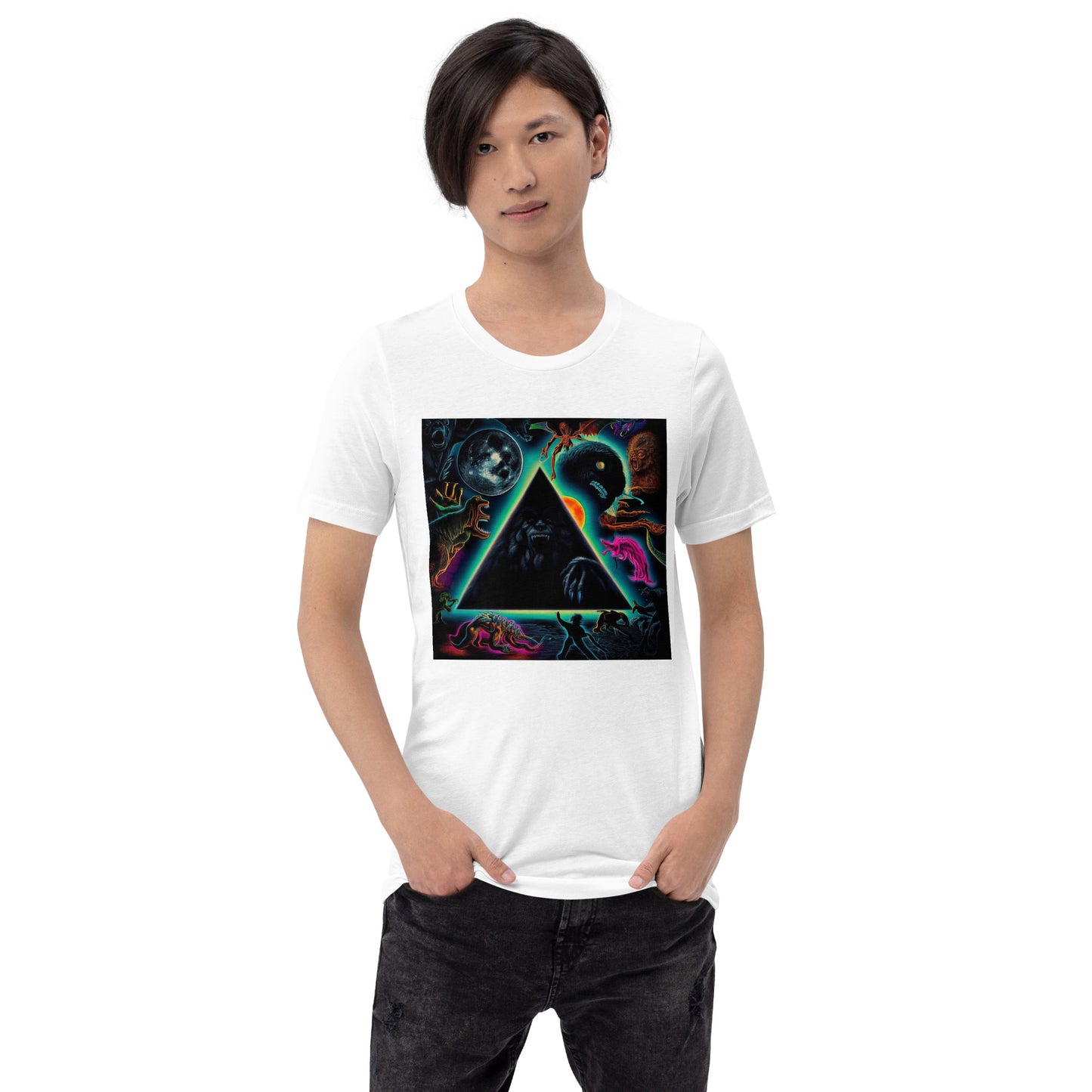 Black Gate Pyramid of Cryptids Unisex t-shirt