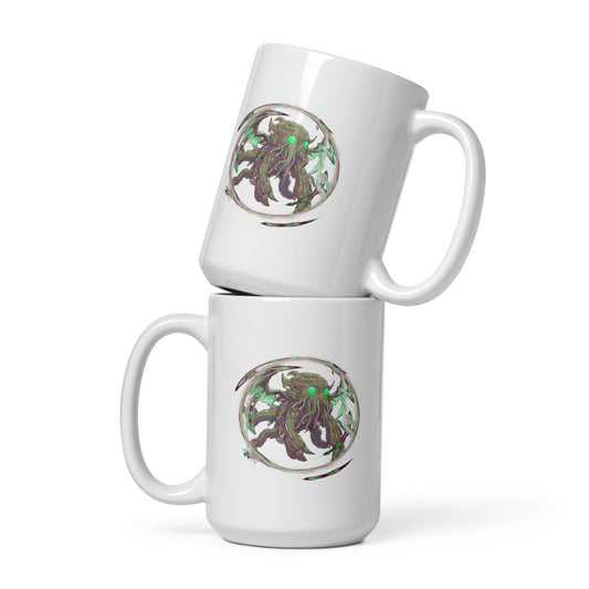 Cthulhu Portal Emergence White glossy mug